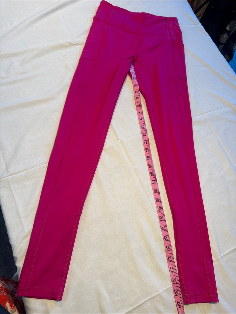 Victoria's Secret Hot Pink Performance Leggings with Side Pocket